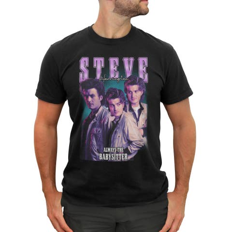Men's Stranger Things Steve Harrington Collage  Graphic T-Shirt