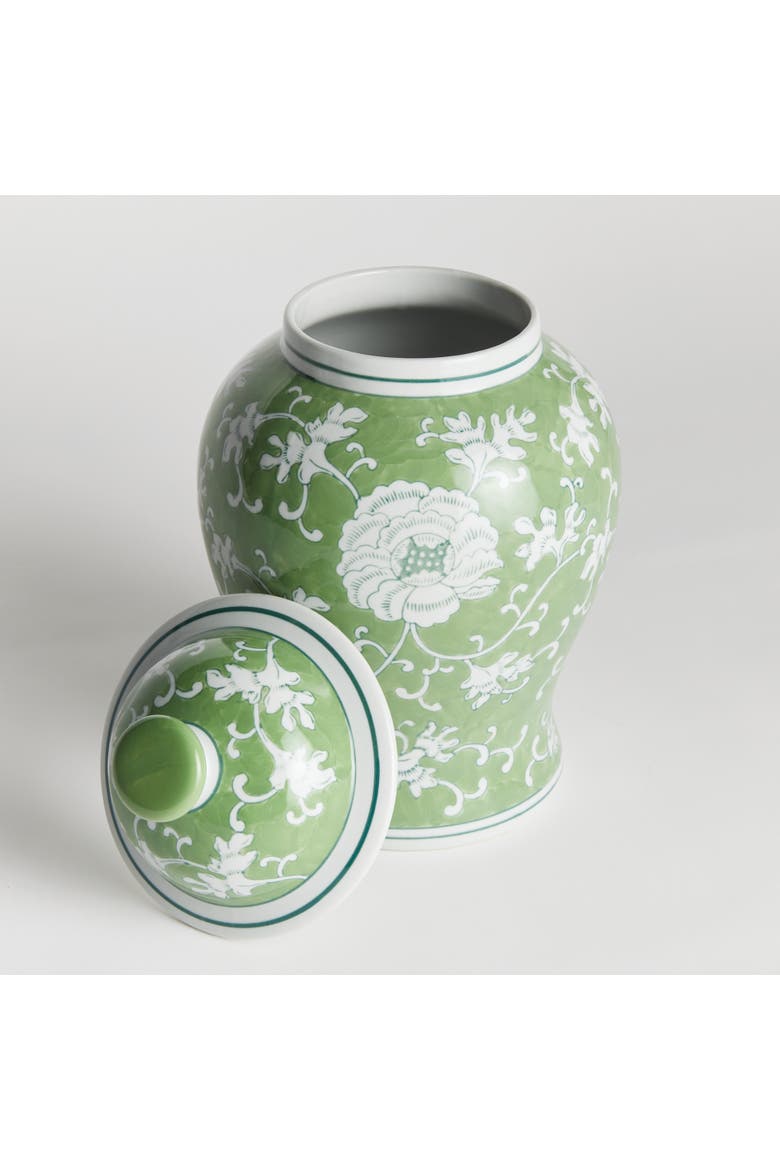 Imperial Lotus Lidded Ginger Jar, Alternate, color, Green