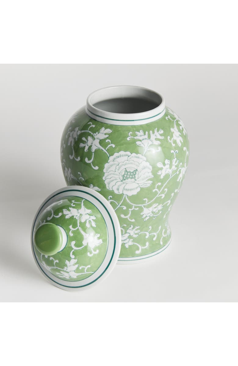 Napa Home & Garden Imperial Lotus Lidded Ginger Jar, Alternate, color, Green