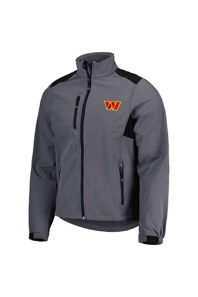 Men's Dunbrooke Charcoal Washington Commanders Softshell Fleece Full-Zip Jacket, Alternate, color, Charcoal