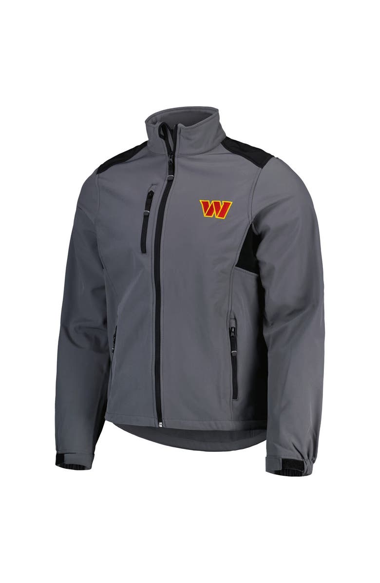 DUNBROOKE Men's Dunbrooke Charcoal Washington Commanders Softshell Fleece Full-Zip Jacket, Alternate, color, 