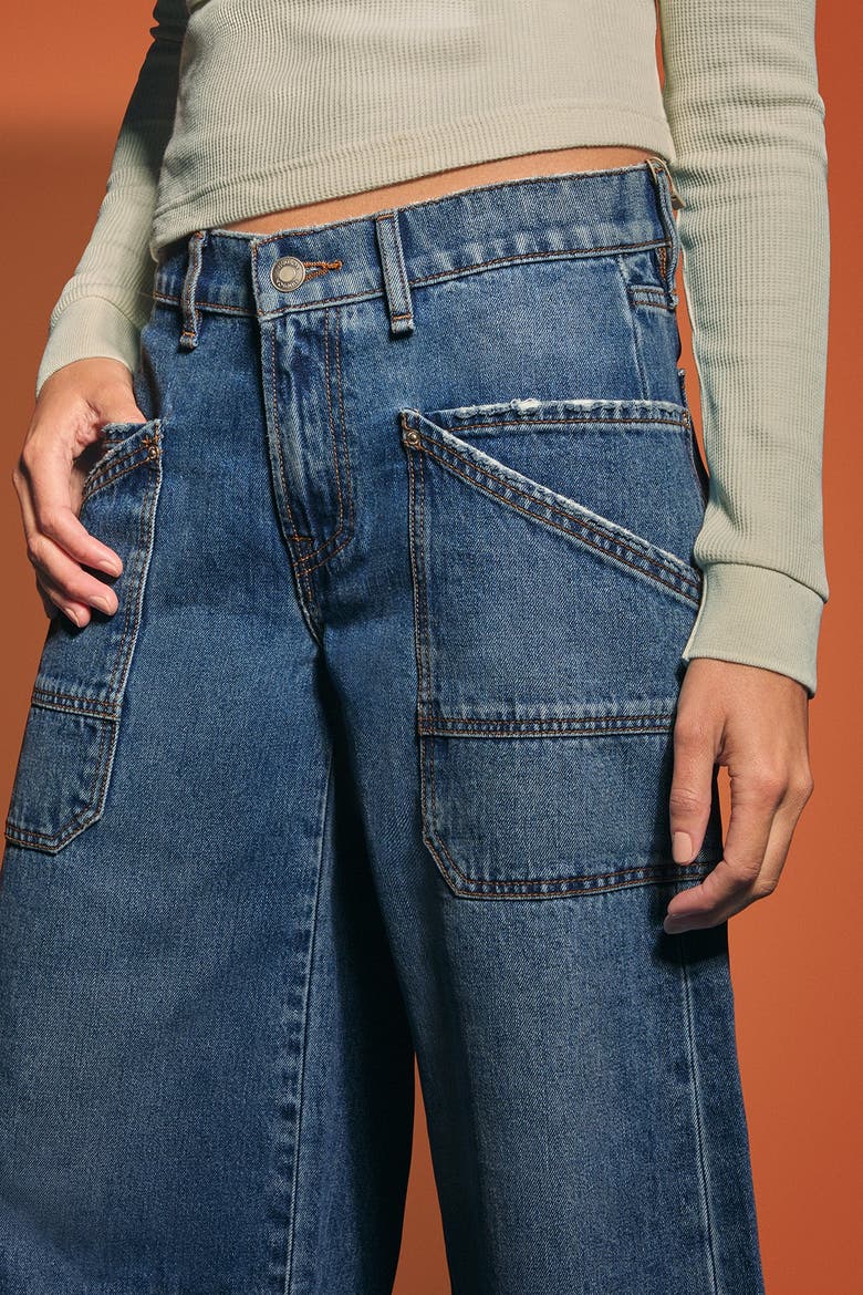 Noa Patch Pocket Relaxed Gaucho, Alternate, color, DOVE