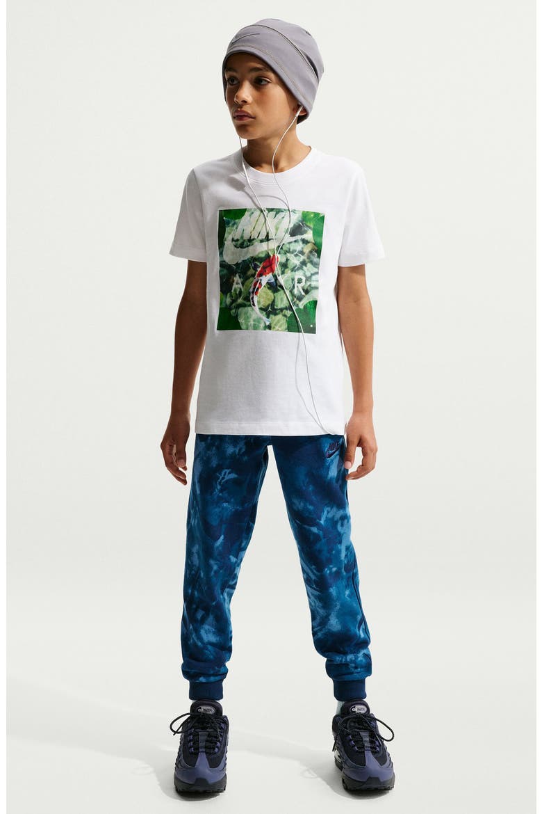 Kids' Koi Pond Cotton Graphic T-Shirt, Main, color, WHITE