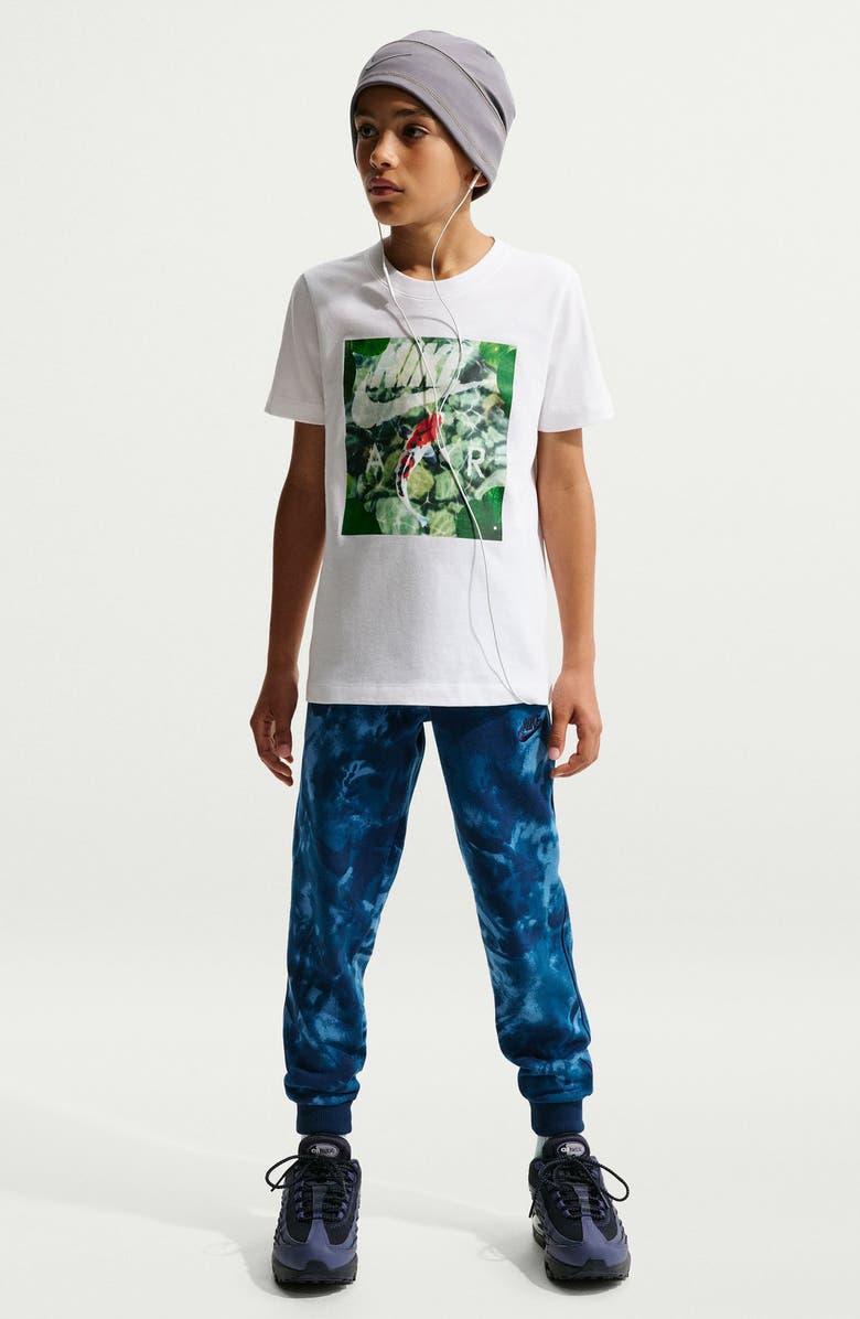 Nike Kids' Koi Pond Cotton Graphic T-Shirt, Main, color, White