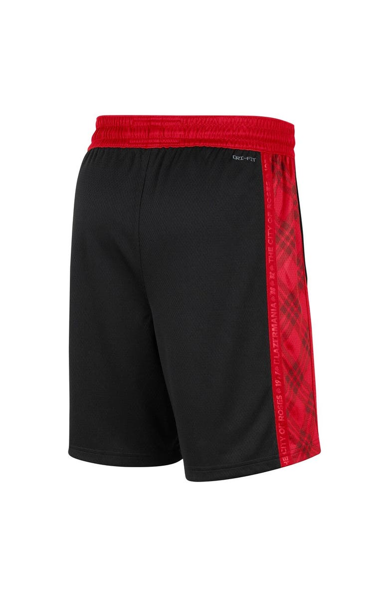 Nike Men's Nike Black/Red Portland Trail Blazers 2021/22 City Edition Swingman Shorts, Alternate, color, 