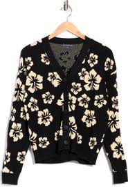 Adrianna Papell Floral Hibiscus Cardigan