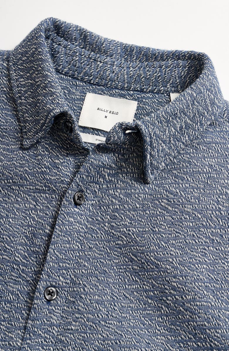 Billy Reid Wilson Zigzag Jacquard Button-Up Shirt, Alternate, color, 