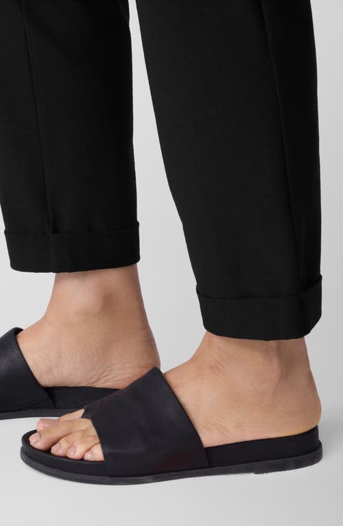 Eileen Fisher Slim Cuff Ankle Pants In Black