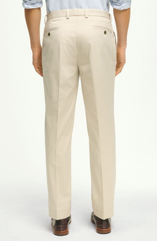 Brooks Brothers Elliot Fit Stretch Cotton Advantage Chino Pants In Stone
