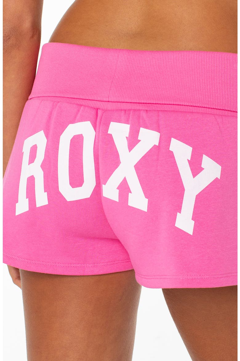 Sunday Foldover Waist Shorts, Alternate, color, SHOCKING PINK