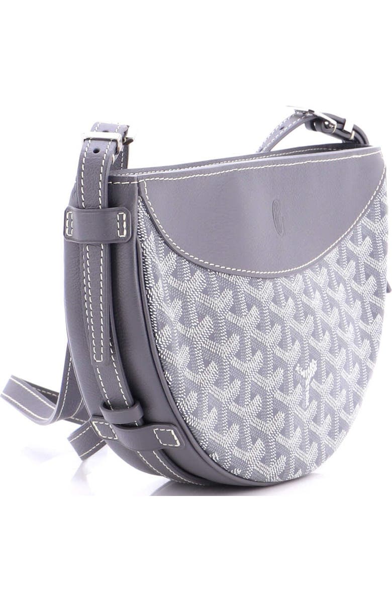 Pre-Owned Goyard Hirondelle Shoulder Bag Coated Canvas and Leather, Alternate, color, Gray