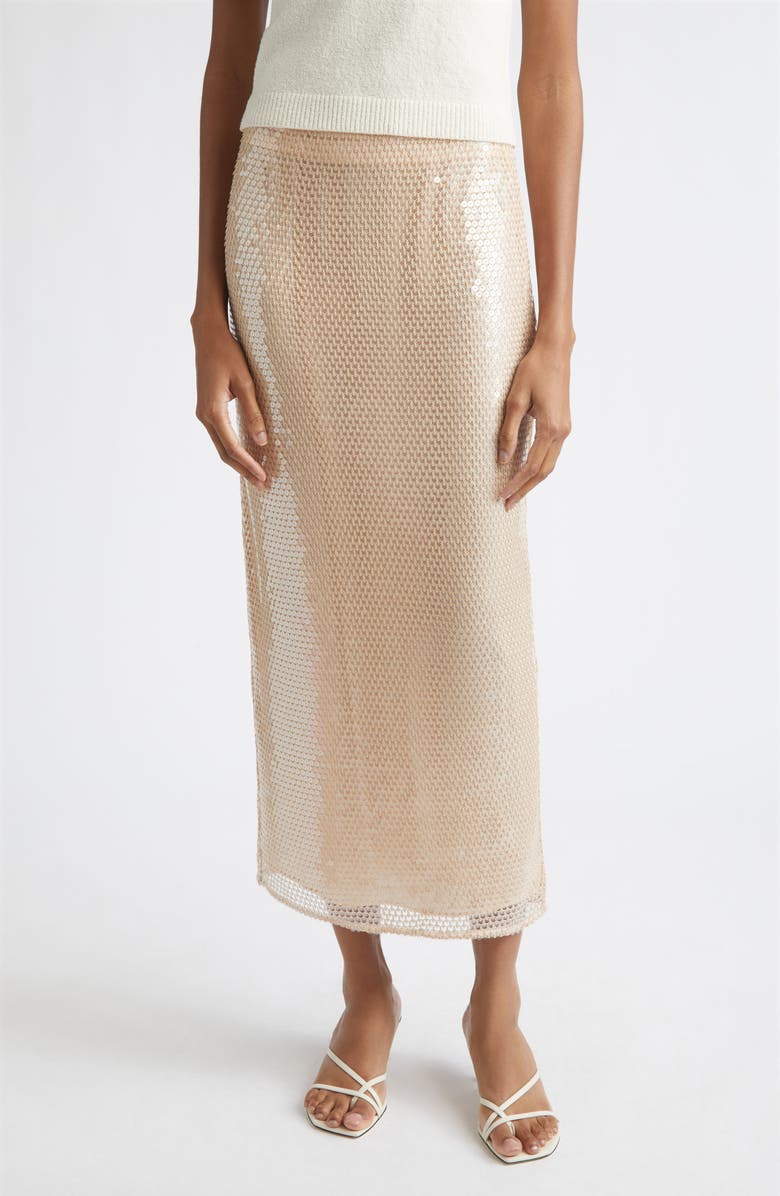 Toccin Leilani Sequin Knit Maxi Skirt, Main, color,
