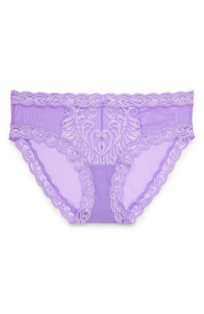 Natori Feathers Hipster Briefs, Alternate, color, Violet Blue