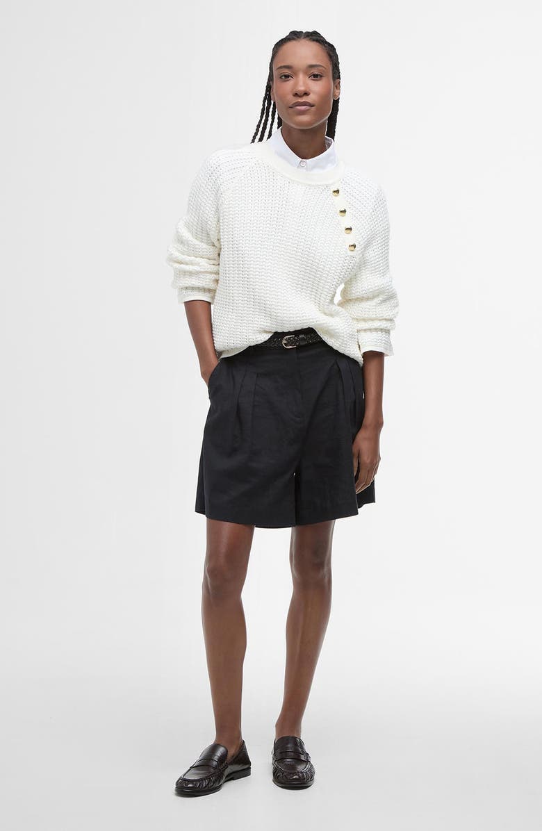 Barbour Angela Cotton Sweater, Alternate, color, Cloud