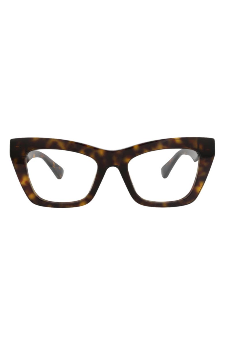 Bottega Veneta Optical Glasses, Main, color, Havana Havana Transparent