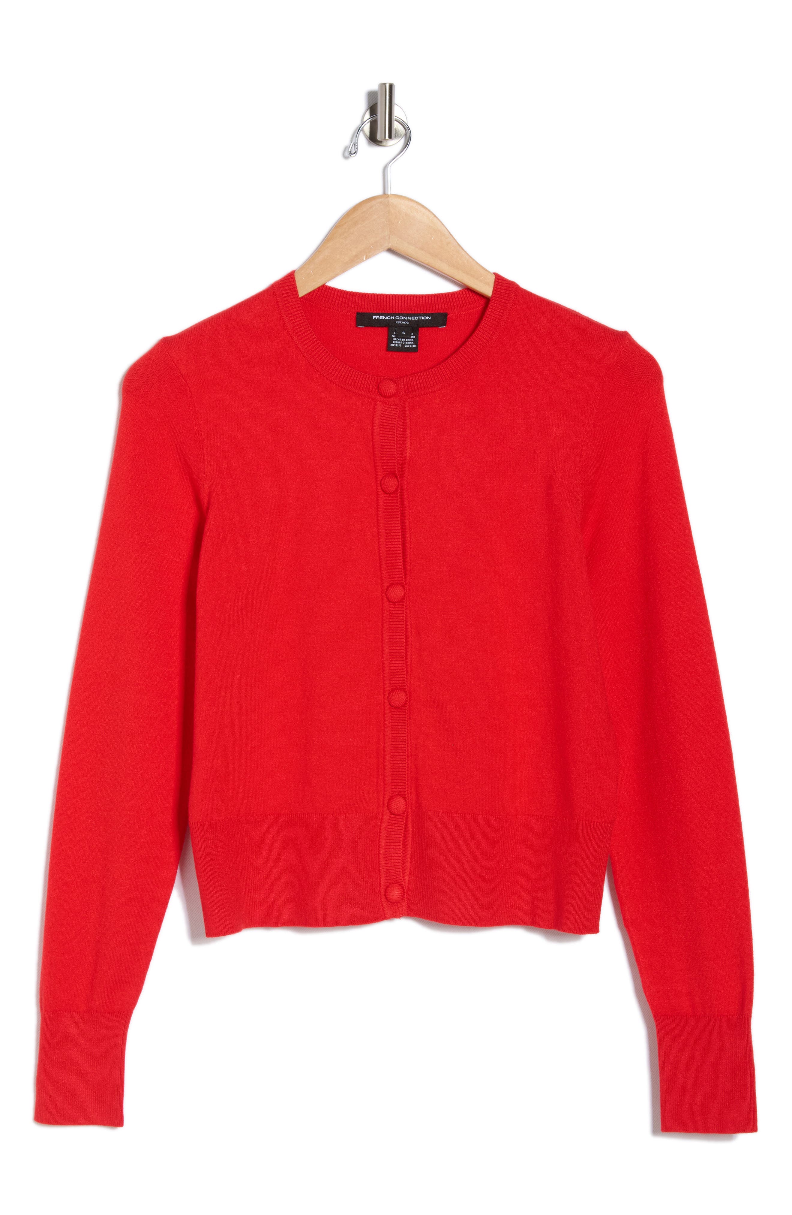 French Connection Covered Button Cardigan