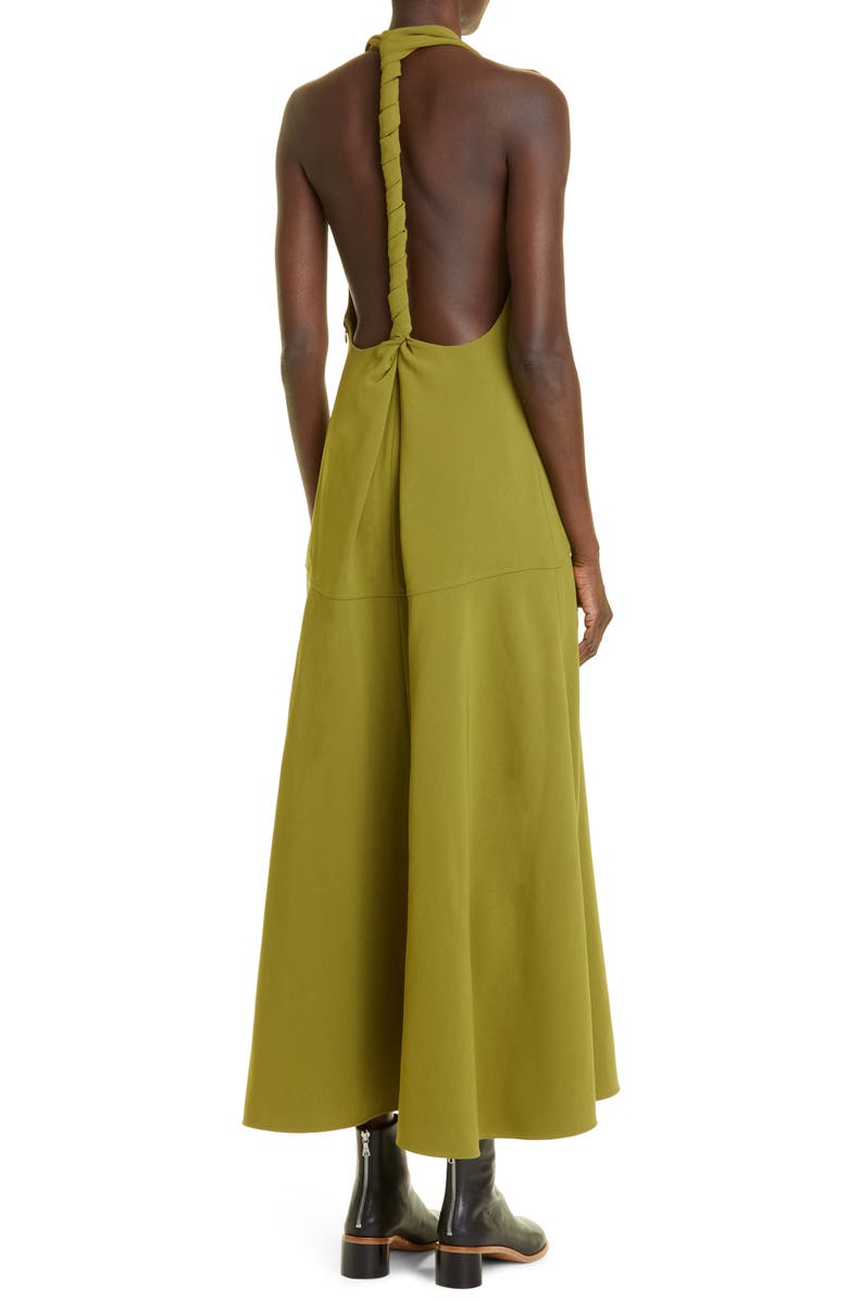 Proenza Schouler Twist Back Drop Waist Dress, Alternate, color,