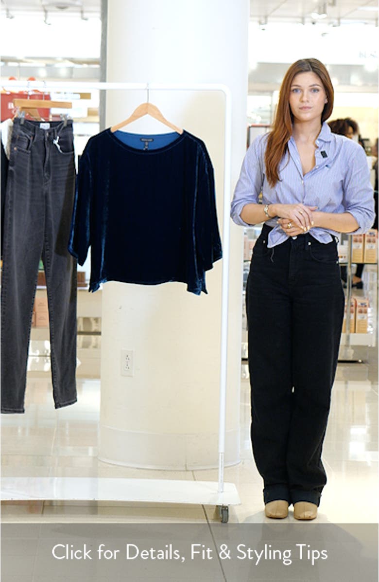 Boxy Velvet Top, sales video thumbnail