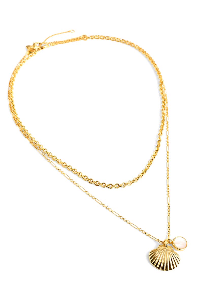 Madewell Set of 2 Necklaces, Main, color, Antique Gold