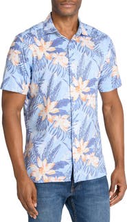 CONSTRUCT Floral Print Short Sleeve Shirt