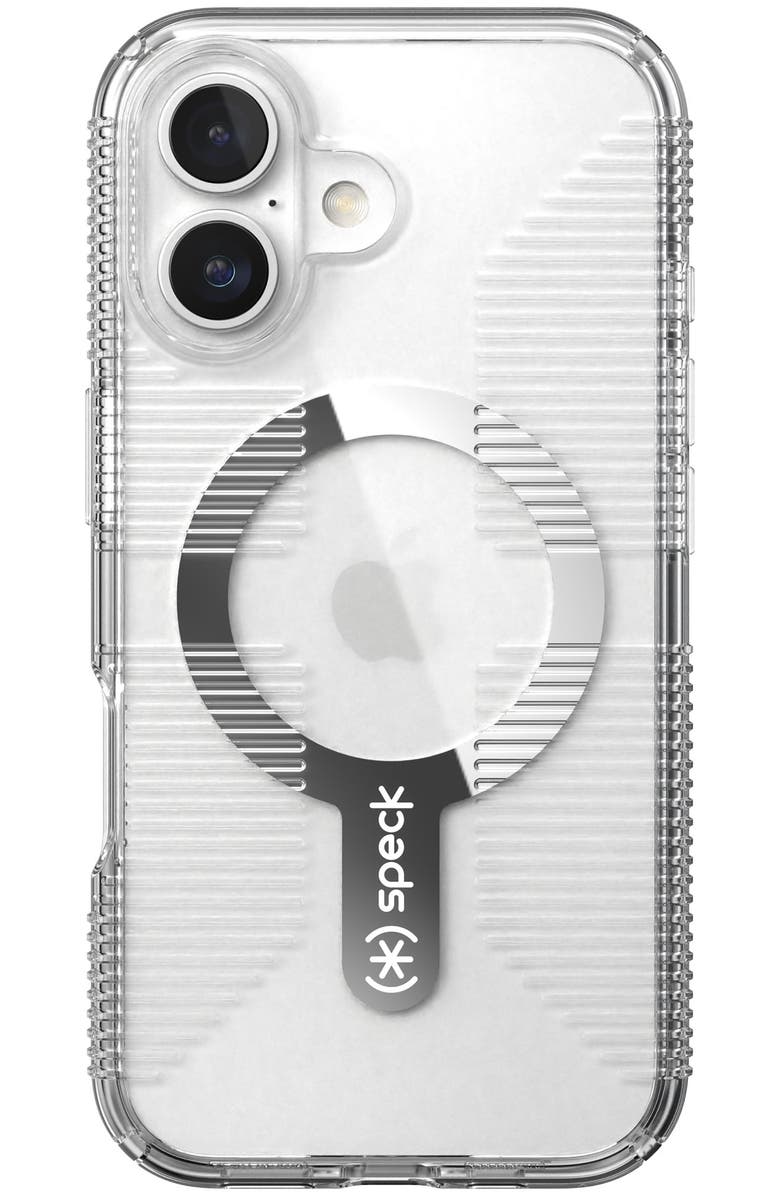 Speck Gemshell Grip MagSafe Case for Apple iPhone 16, Main, color, Clear