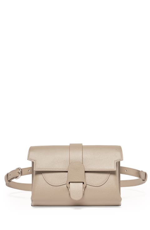 Aria Belt Bag Pebbled Leather 5-Way Convertible Handbag