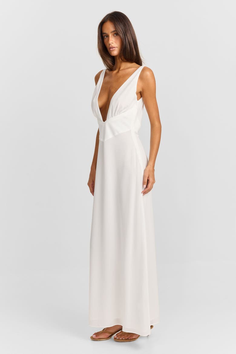 Juno Maxi Dress, Alternate, color, White