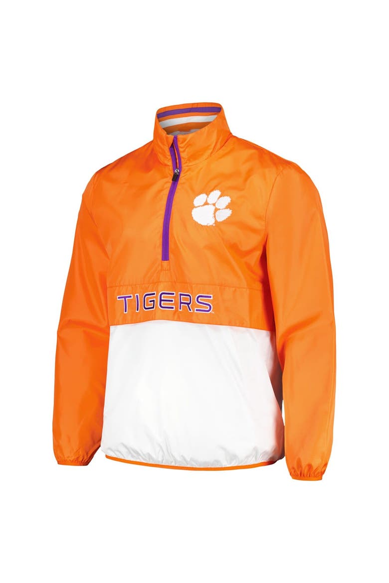 Men's G-III Sports by Carl Banks Orange Clemson Tigers Cornerman Half-Zip Top, Alternate, color, Orange