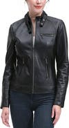 Kimi & Kai Emy Leather Moto Jacket