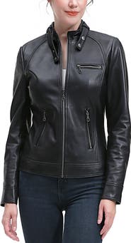 Kimi & Kai Emy Leather Moto Jacket