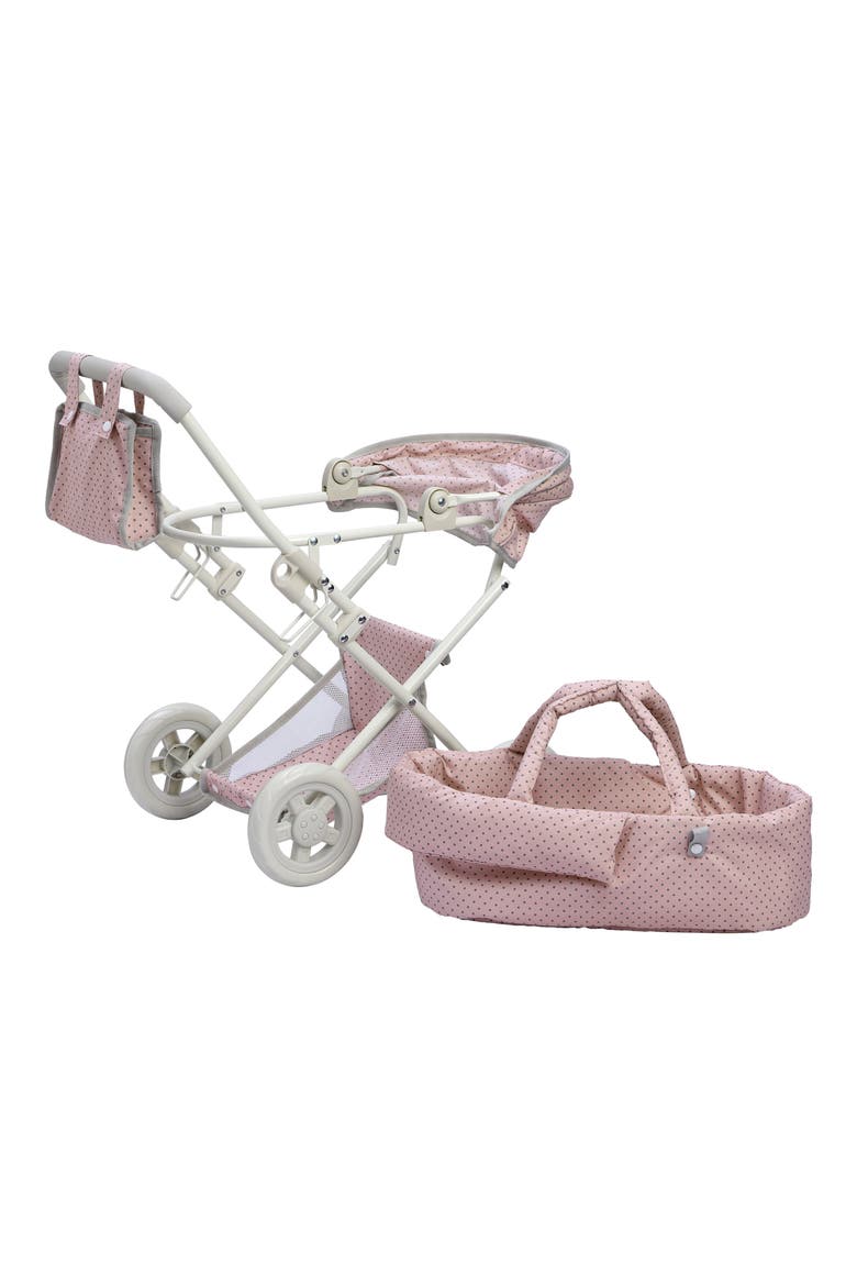 Olivia's Little World Baby Doll Deluxe Stroller, Alternate, color, PINK