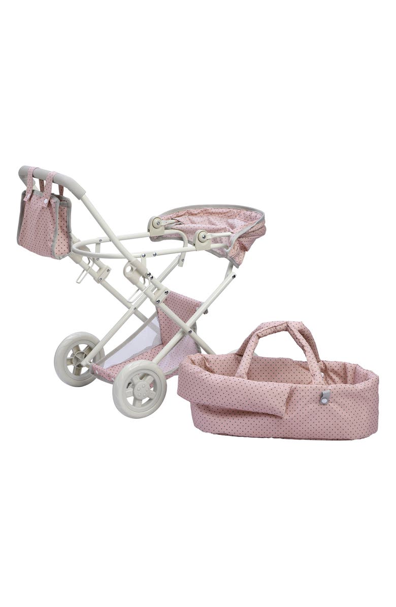 Teamson Kids Olivia's Little World Baby Doll Deluxe Stroller, Alternate, color, Pink
