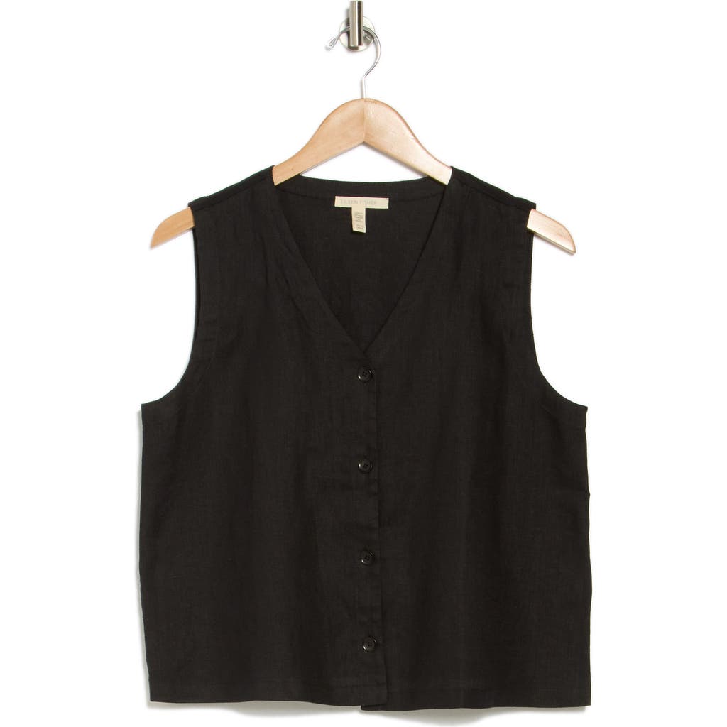 Eileen Fisher Organic Linen Tie Back Vest