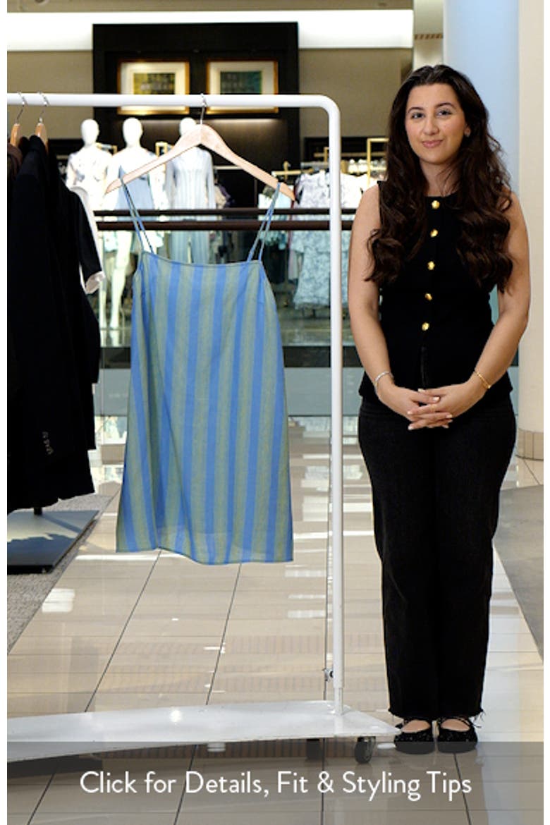 Laura Stripe Linen Minidress video
