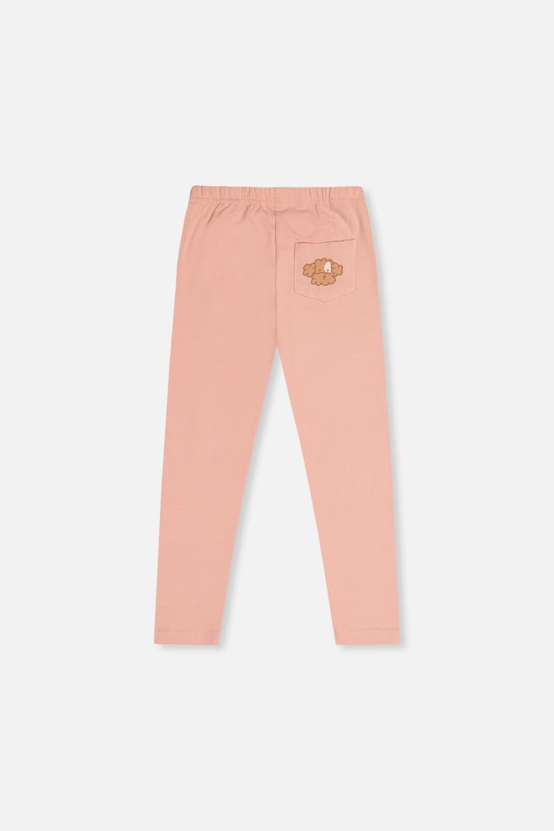 Organic Cotton Elastic Waist Pocket Leggings, Alternate, color, Pink