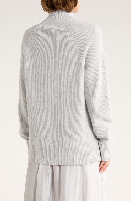 Nordstrom Rack Raglan Sleeve Turtleneck Sweater In Gray