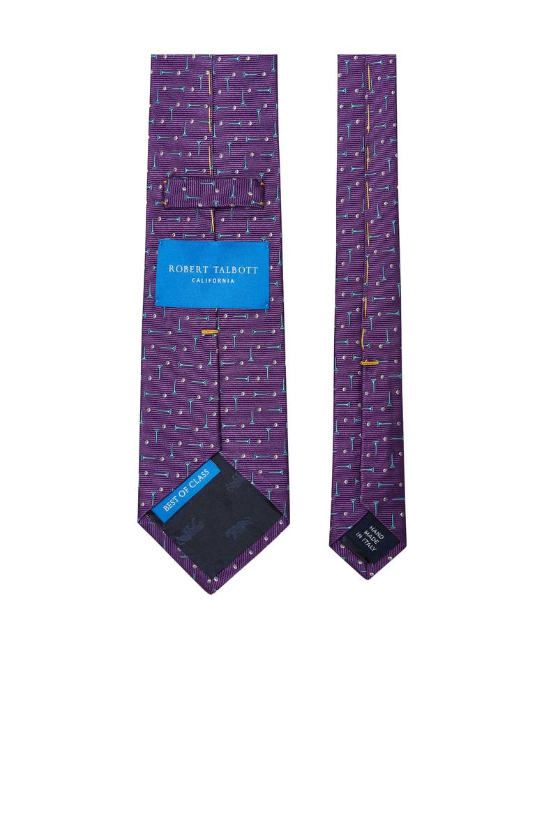 Robert Talbott Robert Golf Tees Best of Class Necktie, Alternate, color, Purple