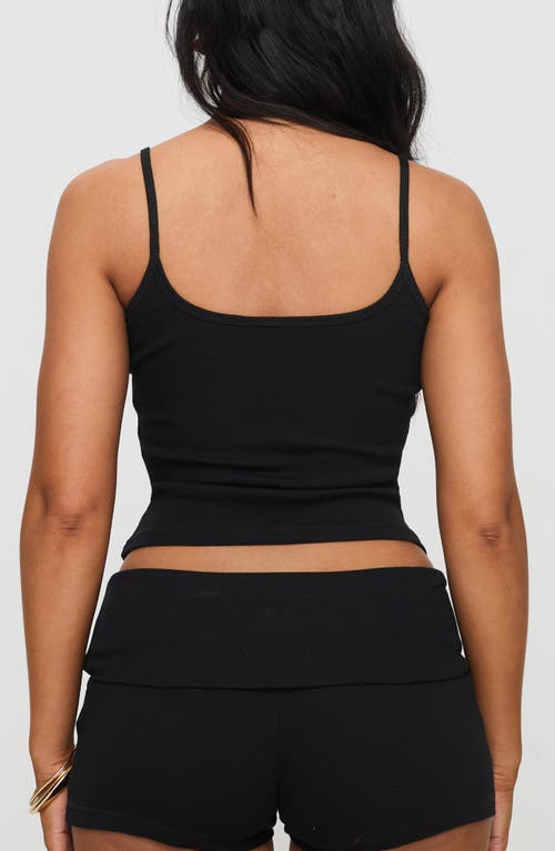 Princess Polly Baseline Square Neck Camisole In Black