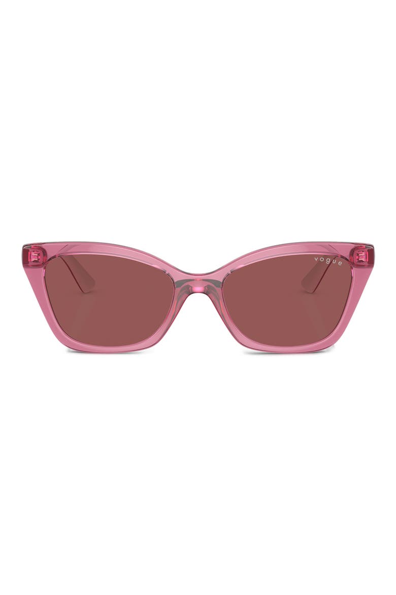 Kids' 48mm Cat Eye Sunglasses, Alternate, color, DARK VIOLET