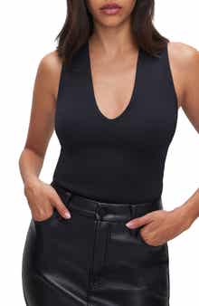 Sculpting Deep V Tank Bodysuit