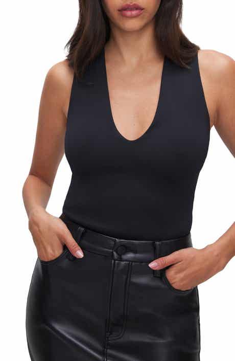 Sculpting Deep V Tank Bodysuit