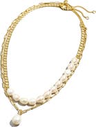Madewell Set of 2 Freshwater Pearl Necklaces