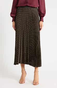 Pleated Maxi Skirt