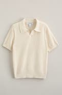 Nordstrom Kids' Waffle Stitch Johnny Collar Polo Sweater