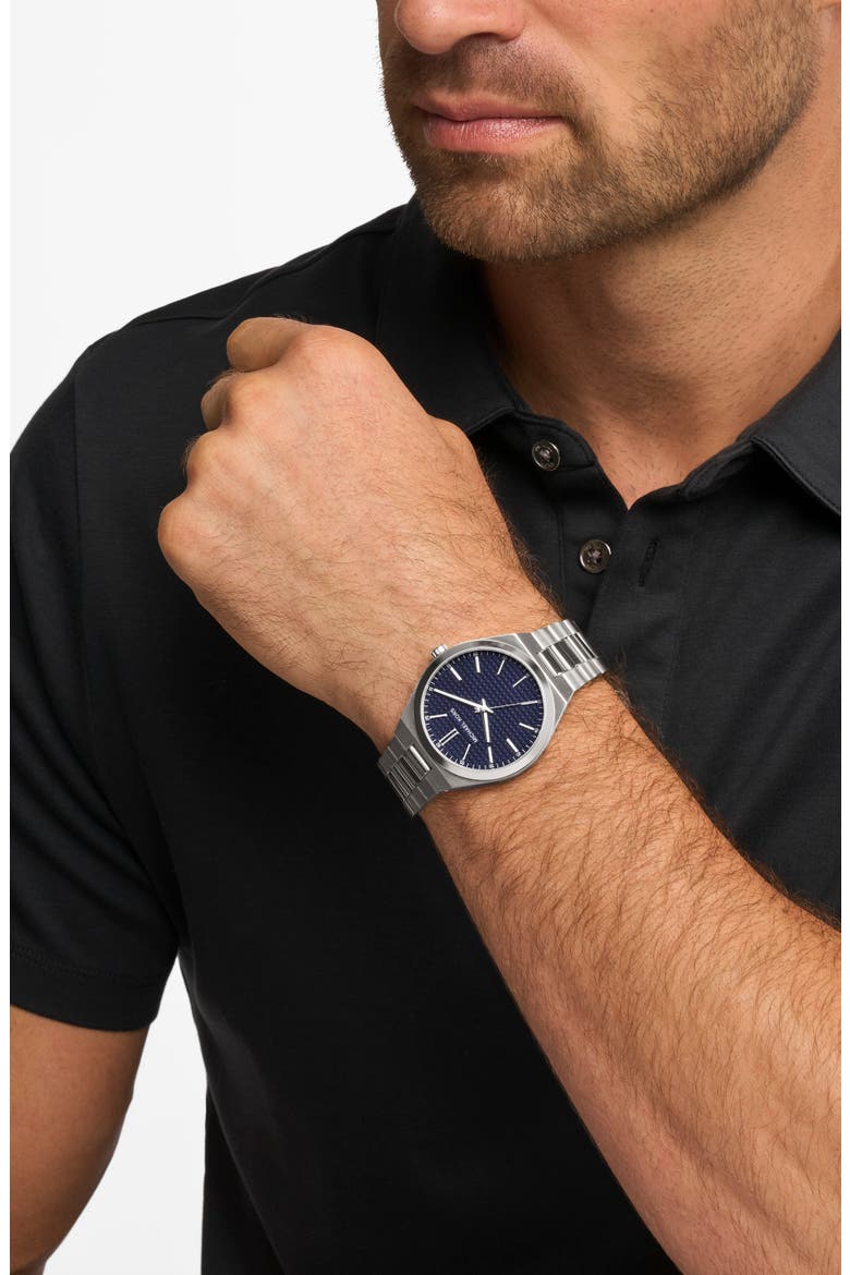 Lennox Bracelet Watch, 43mm, Alternate, color, SILVER