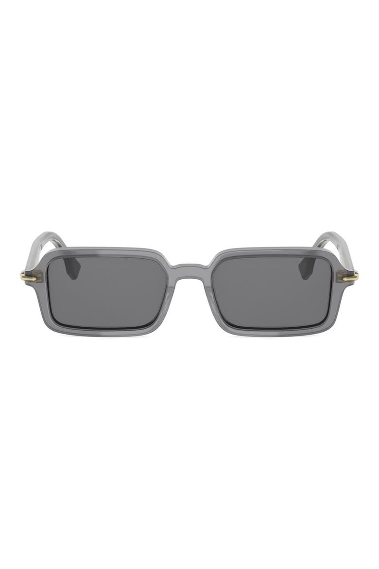 Selleria Rectangular Sunglasses, Main, color, GREY/ OTHER / SMOKE