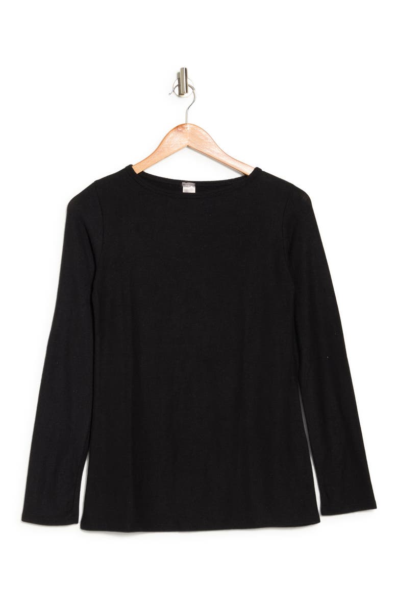 Boatneck Spring Pullover, Alternate, color, BLACK PRINT 1