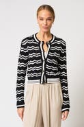 Central Park West Francie Novelty Crochet Cardi