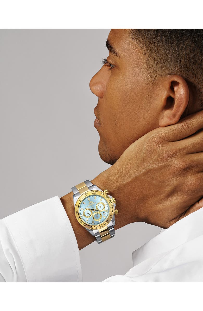 PORSAMO BLEU Preston Bracelet Strap Multifunction Watch, 41mm, Alternate, color, Two-Tone