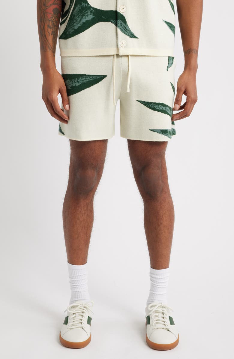 MAVRANS Jungle Knit Shorts, Main, color, Beige